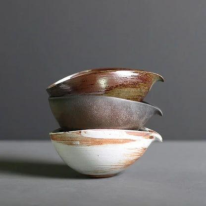 Japanese Coarse Pottery Matcha Bowl