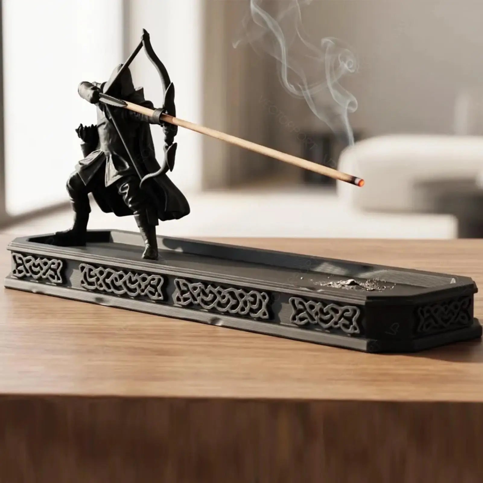 Fantasy Archer Incense Holder – 3D Printed Stick & Cone Burner | Spiritual Home Decor