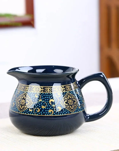 8 Pcs Set Semi Automatic Tea Sets Chinese  Ceramic