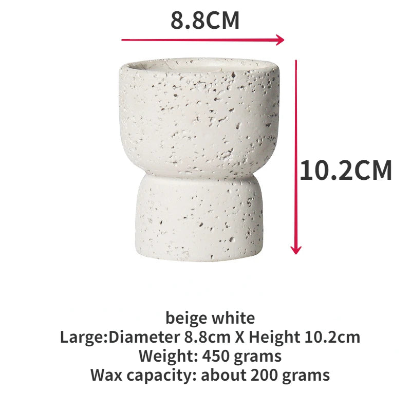 European style simple cement household scented candle empty cup - Your Ritual Hub 