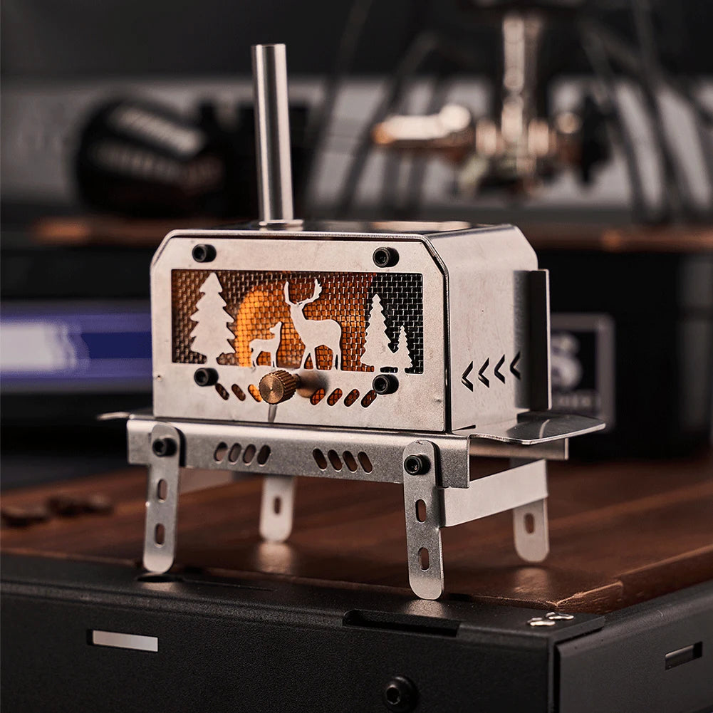 Stainless Steel Incense burners Detachable Burning Wood Stove