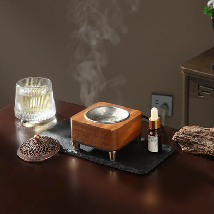 Electronic Wooden Agarwood Incense Burner — Adjustable Timer