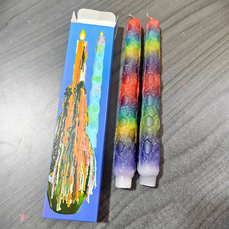 Colorful tear drop candles - Your Ritual Hub 