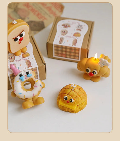 Bread-Shaped Scented Candles — Milk & Coffee Fragrance
