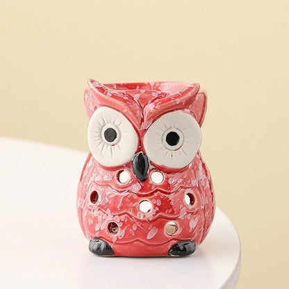 Ceramic Owl Aromatherapy Stove Eco-Friendly Heat Resistant Incense Candle