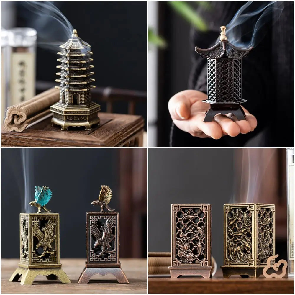 Chinese Style Zinc Alloy Incense Burner