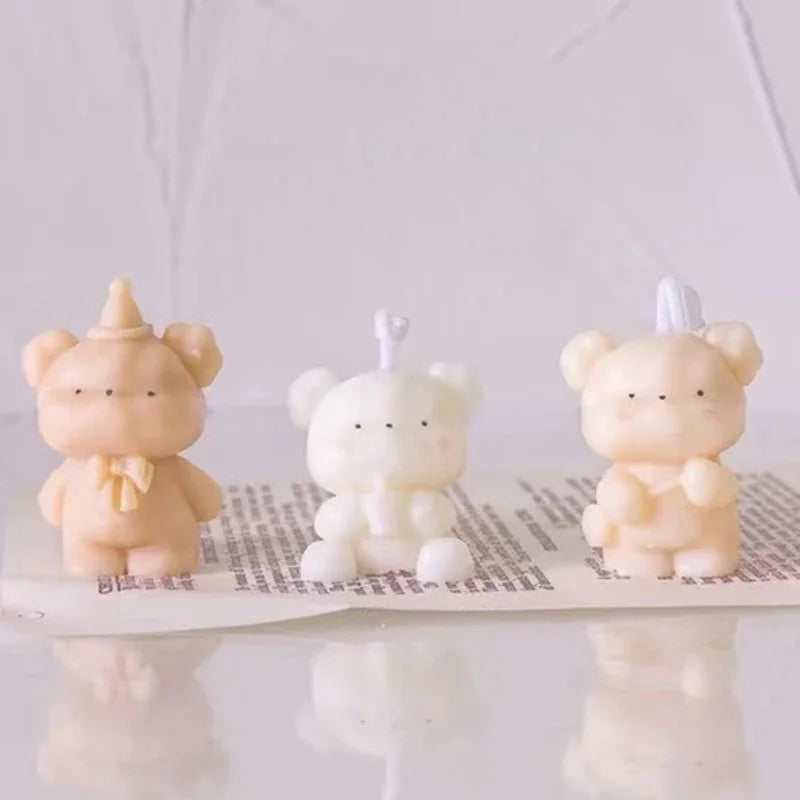 Cute Bear Candle Making Mould 3D - Your Ritual Hub 