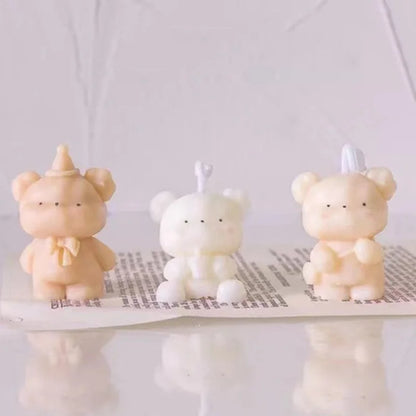 Cute Bear Candle Making Mould 3D
