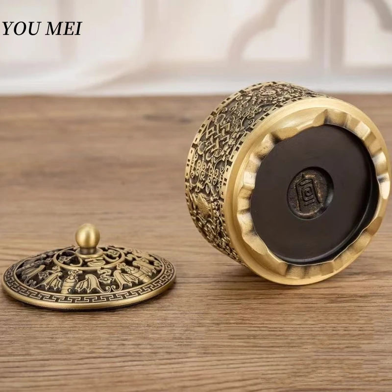 Buddhist Bronze Carved Incense Burner - Your Ritual Hub 