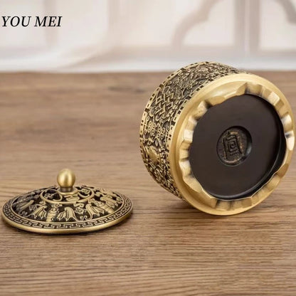Buddhist Bronze Carved Incense Burner