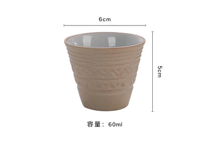 Saudi Arabian Coffee Cup Small Vintage Coarse Ceramic