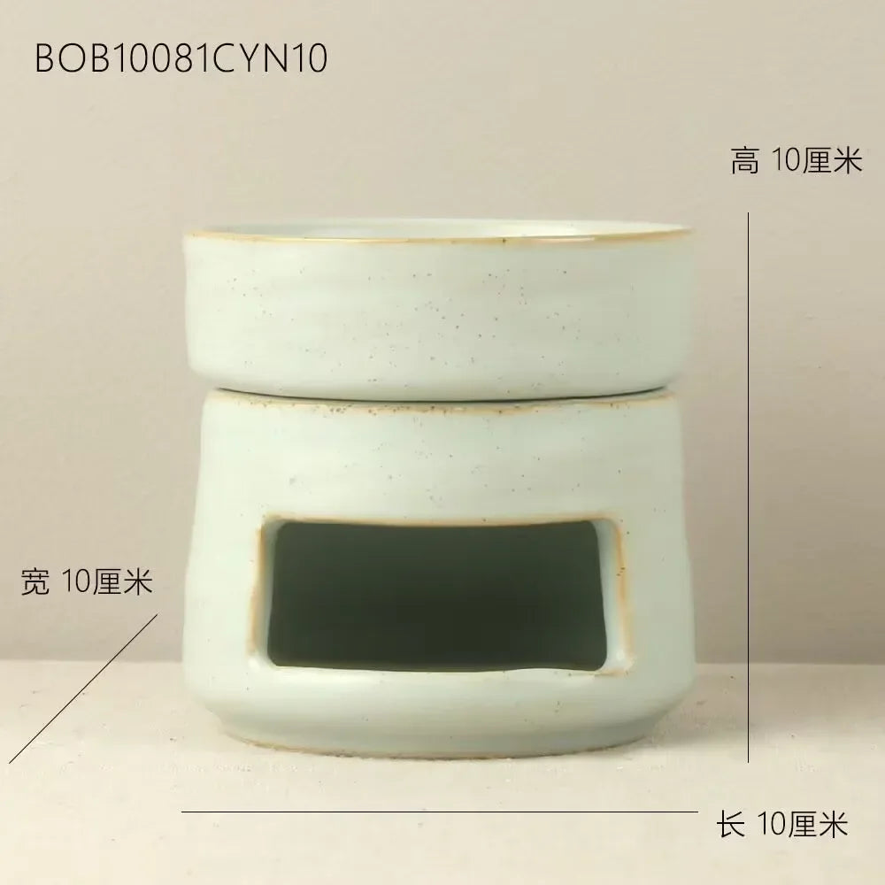 Ceramic Candle Holder & Wax Oil Burner – Exquisite Craftsmanship | Aromatherapy Decor