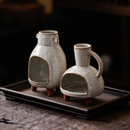 Retro Ceramic Sacred Wood & Sage Aromatherapy Burner
