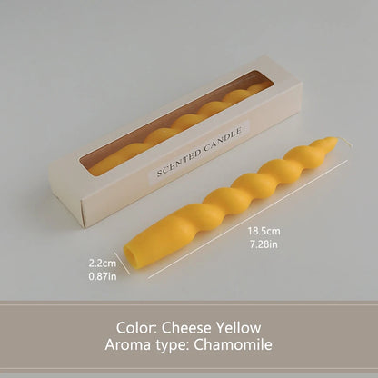 Spiral Long Stem Soy Wax Aromatherapy Candle