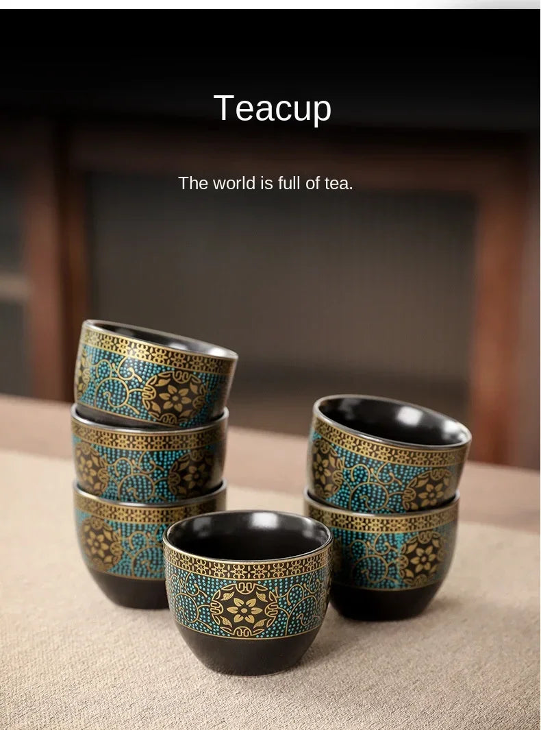 Tea Set Creative Living Room Semi-automatic Rotating Kungfu Tea Set