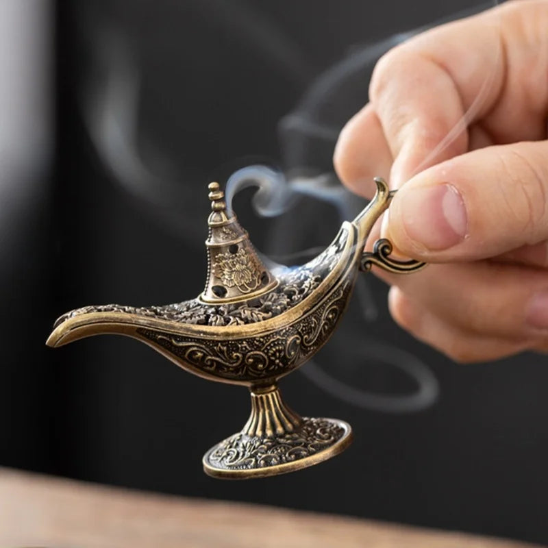 Small Antique Metal Arabic Incense Burner - Your Ritual Hub 