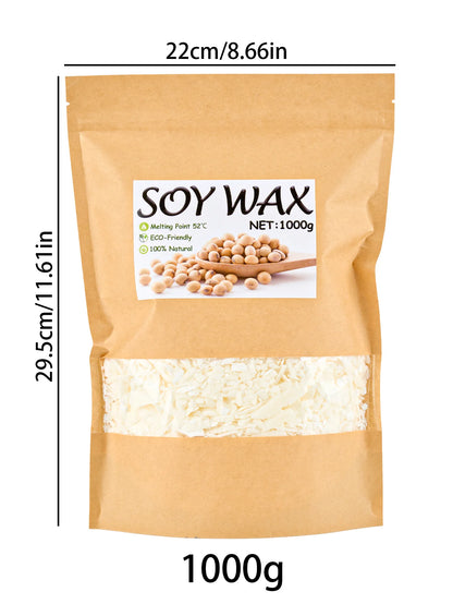 Natural Soy Wax Flakes 100g–1000g — DIY Candle Crafts