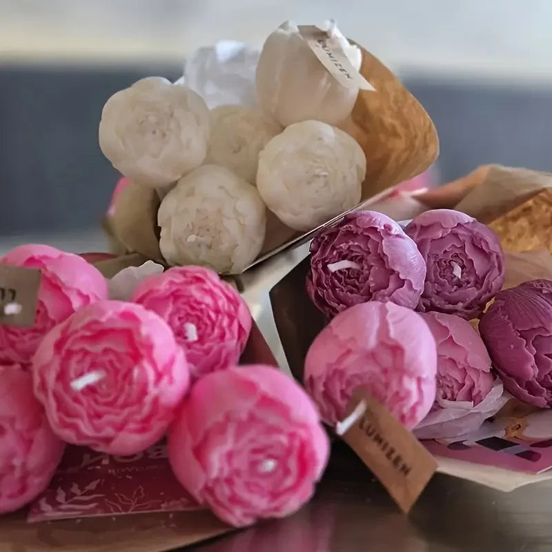 Rose Bud Candle Silicone Mould Diy Flower Handmade - Your Ritual Hub 