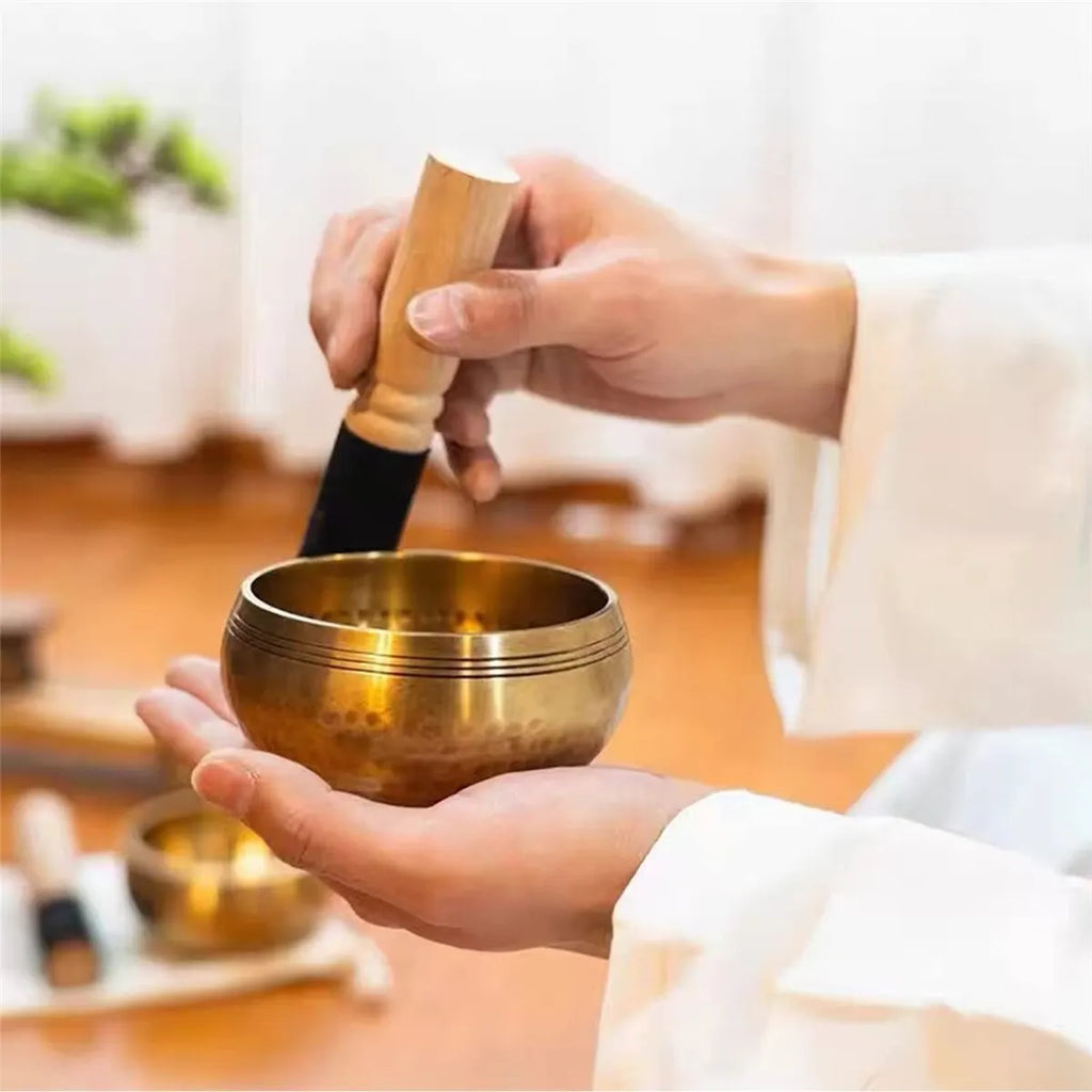 Tibetan Singing Bowl Set – Handcrafted Himalayan Sound Bowl for Meditation & Sound Healing