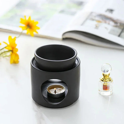 3-in-1 Essential Oil Burner & Censer with Candle Tray - Your Ritual Hub 