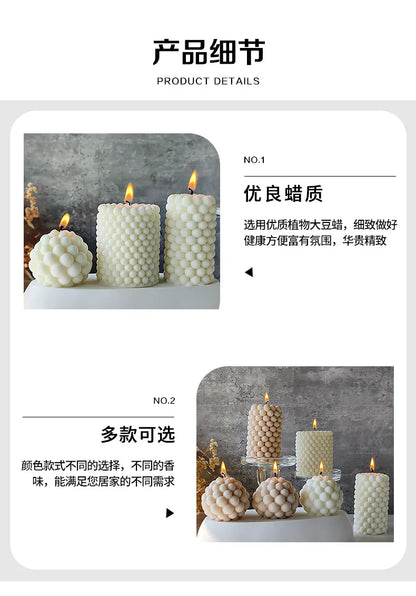 Handmade Nordic Bubble Soy Wax Candle