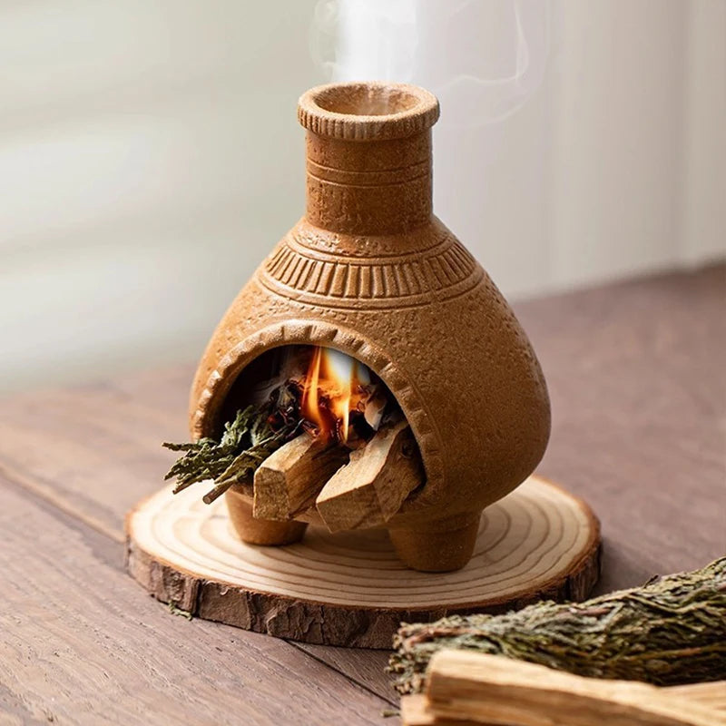 Ceramic Incense Burner Smudging Bowl with Ash Catcher Heat-Resistant Incense Censer for Yoga Home Decor & Thoughtful Gift - Your Ritual Hub 