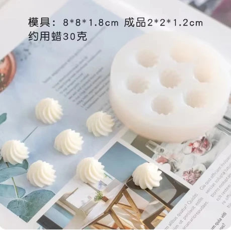 Sweet Dessert Cake Silicone Candle Mold for Handmade Soap Resin Epoxy Plaster Chocolate Party Decor DIY Mould Gift Wax Making - Your Ritual Hub 