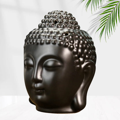 Ceramic Buddha Head Aromatherapy Oil Burner