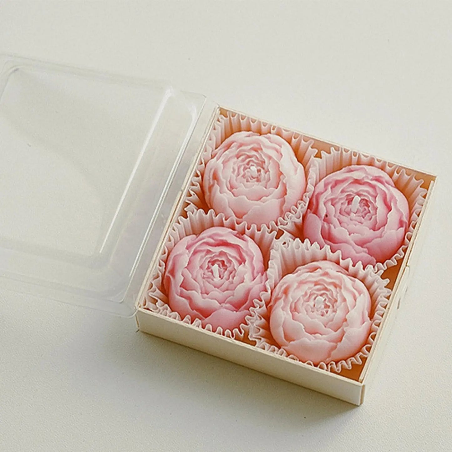 4-Piece Rose Soy Wax Candle Set