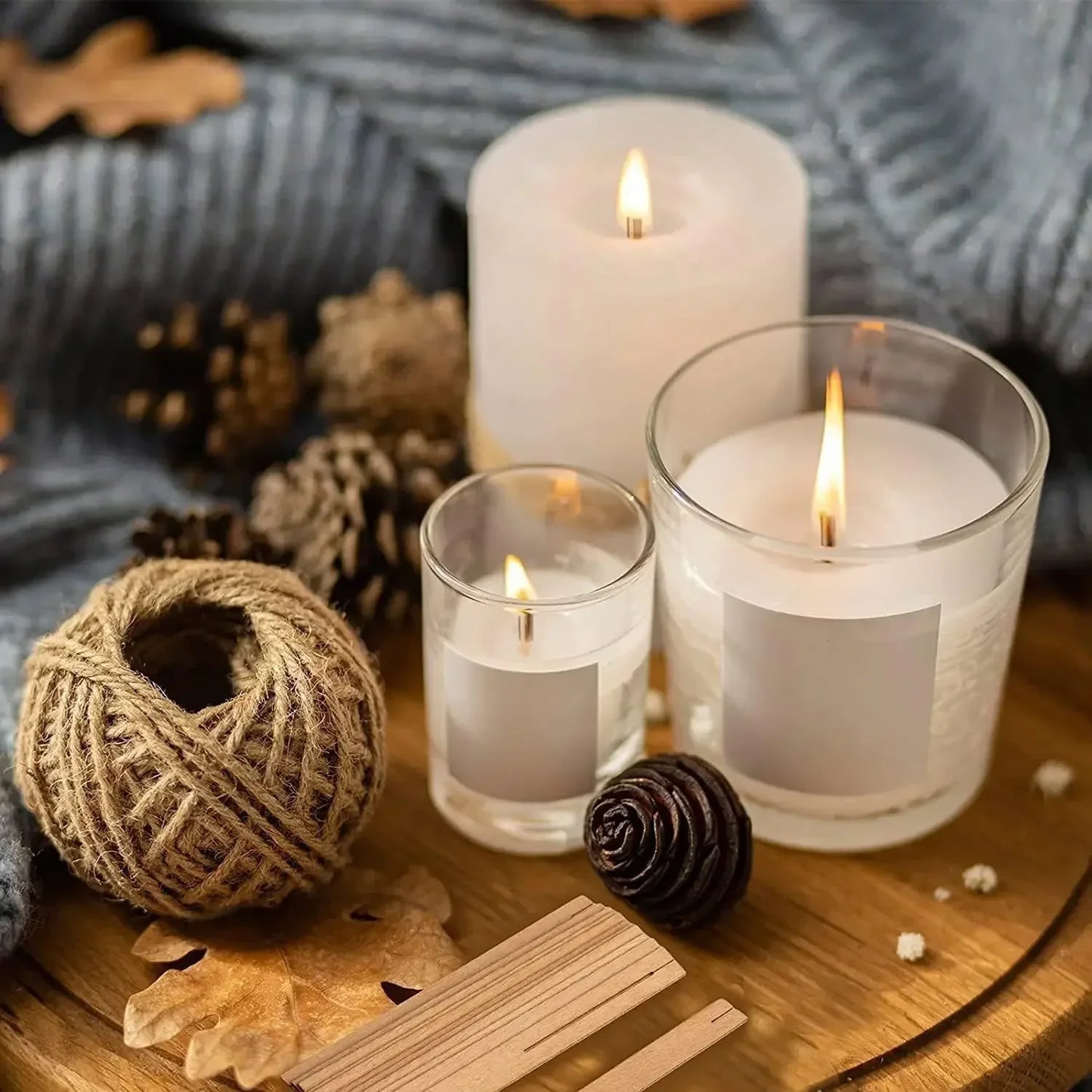 Wood Wick Soy Candle DIY Kit — Handcrafted Aromatic