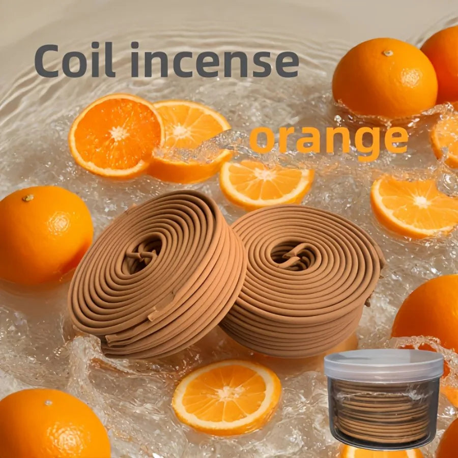 20/50/100 pieces of fruit flavored orange flavored incense plate, burning for about 3-4 hours, suitable for home - Your Ritual Hub 
