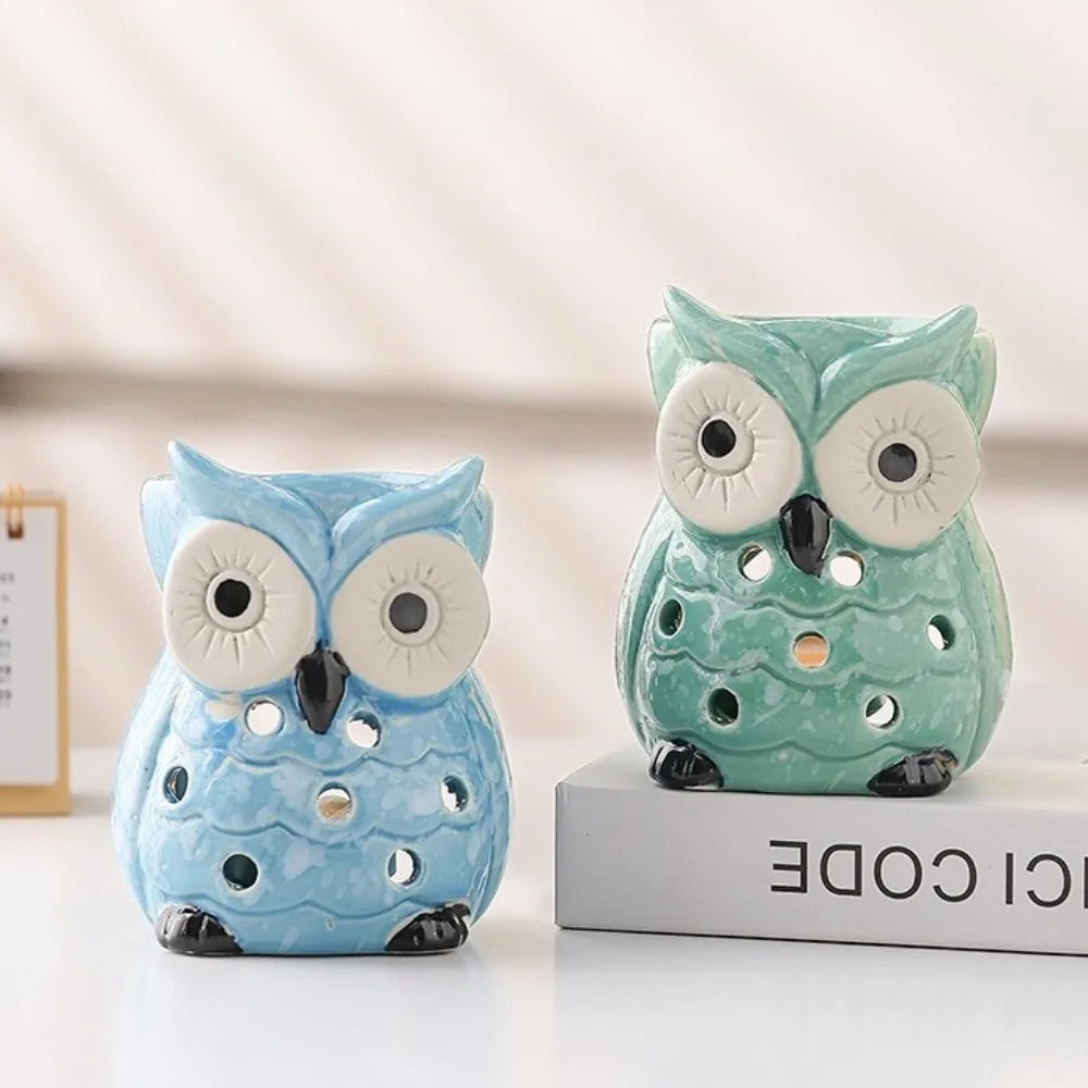 Ceramic Owl Aromatherapy Stove Eco-Friendly Heat Resistant Incense Candle - Your Ritual Hub 