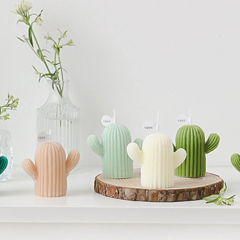 Small Cactus Scented Wax Candles Ornament