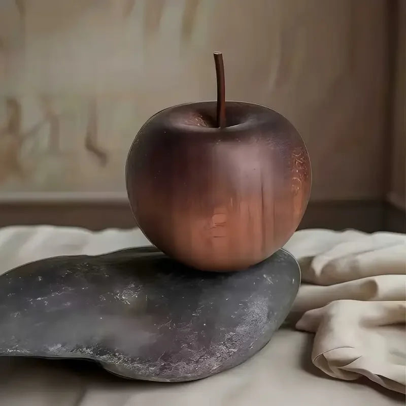 Apple-Shaped Wooden Oil Diffuser – Natural Scent, No Heat