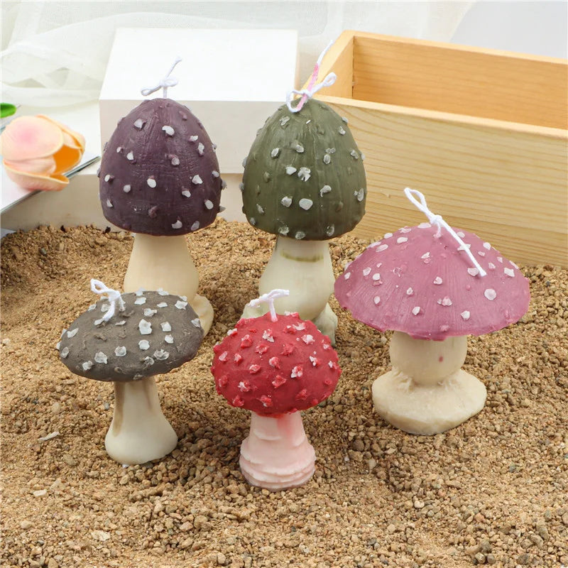 Mushroom Silicone Candle Mold — Whimsical DIY Wax Mould