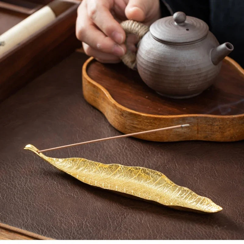 Long Leaf Ash Catcher Incense Holder