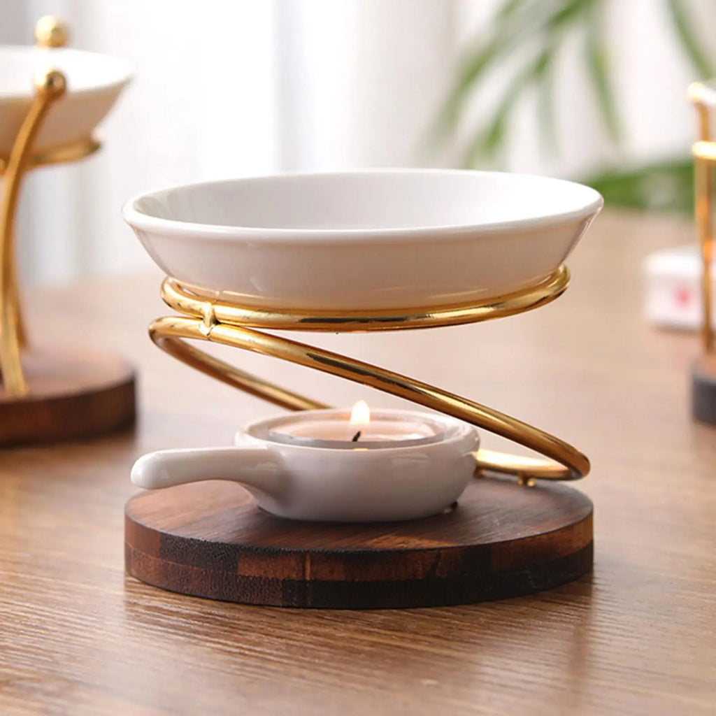 Aroma Oil Burner & Wax Melt Warmer with Candle Spoon - Your Ritual Hub 