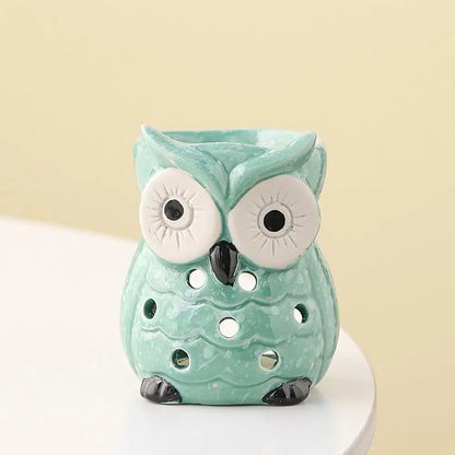 Ceramic Owl Aromatherapy Stove Eco-Friendly Heat Resistant Incense Candle