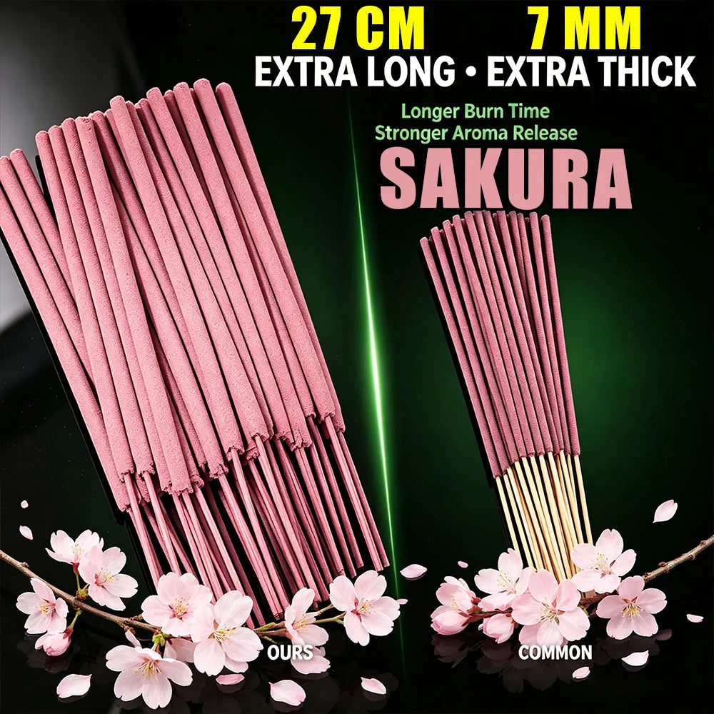 Extra-Large Sakura Incense Sticks – 5 Pack Sizes