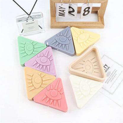 3D Evil Eye Candle Silicone Mold Psychic Geometric Art