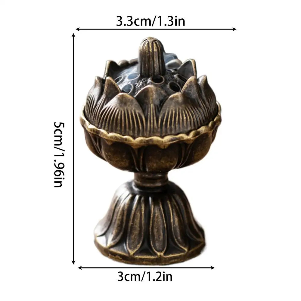 Vintage Metal Coil Incense Burner — Zen Flower Decor - Your Ritual Hub 