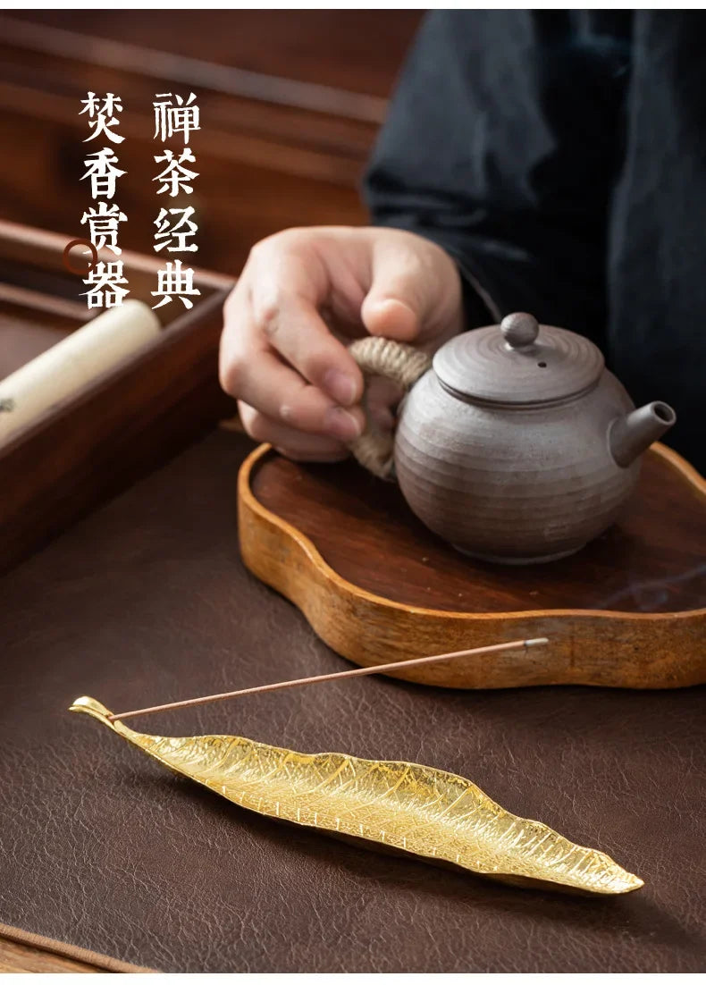 Long Leaf Ash Catcher Incense Holder