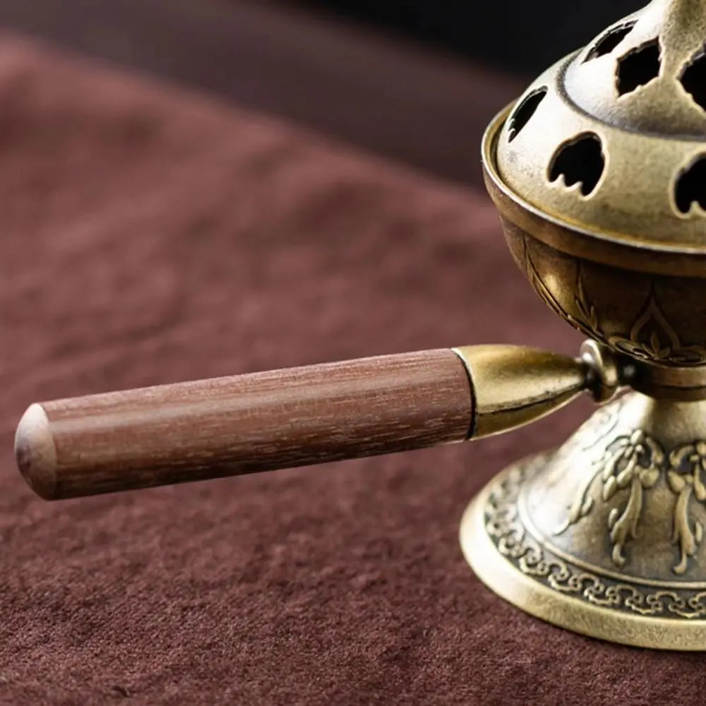 Elephant Lotus Incense Burner — Vintage Alloy Censer