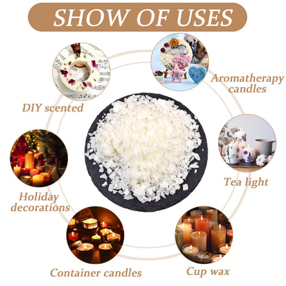 Natural Soy Wax Flakes — Additive-Free DIY Candle Supply