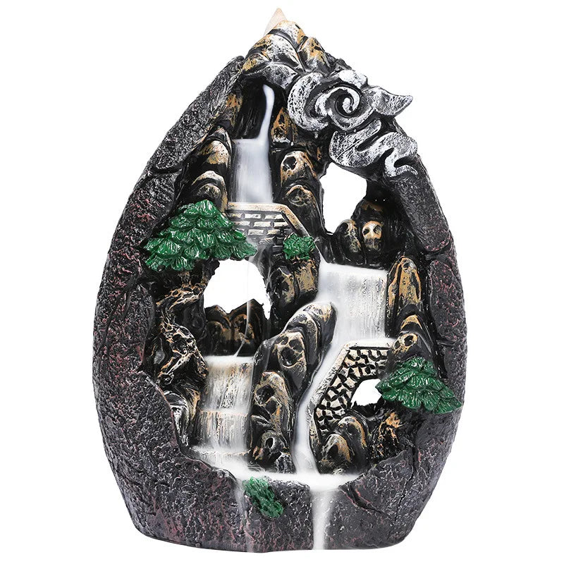 Backflow Incense Burner, Alpine Flowing Water - Your Ritual Hub 