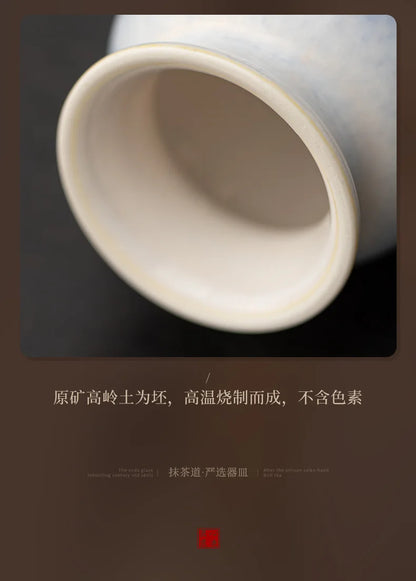 Ceramic Japanese Matcha Whisk & Teaspoon Holder Stand