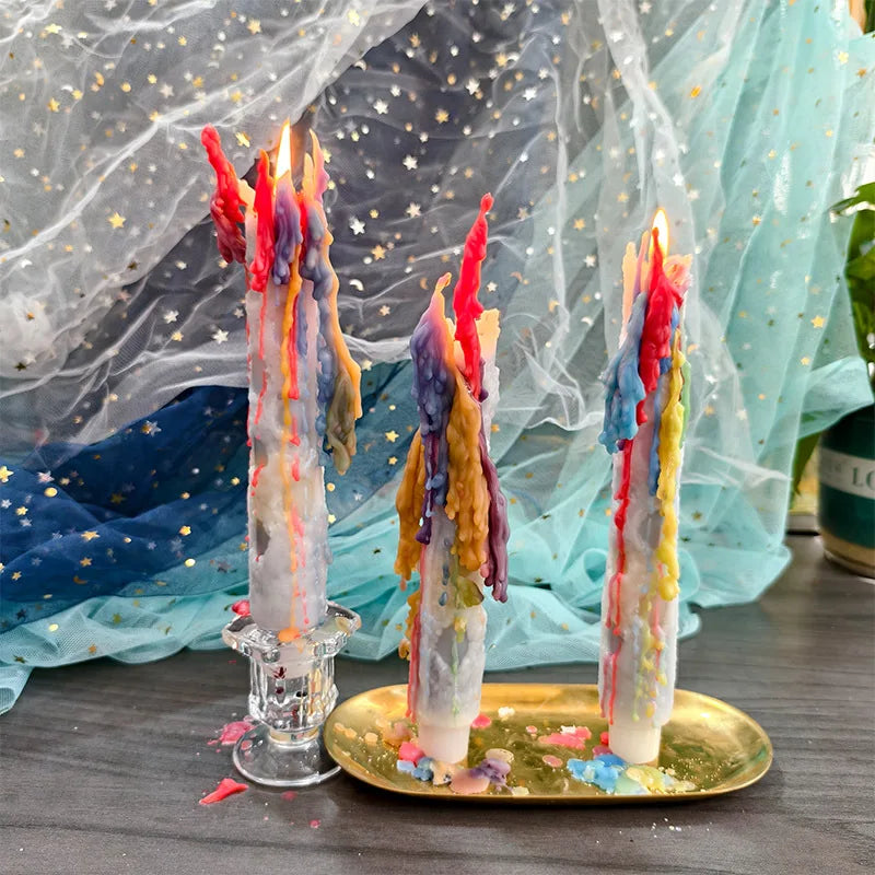 Colorful tear drop candles - Your Ritual Hub 