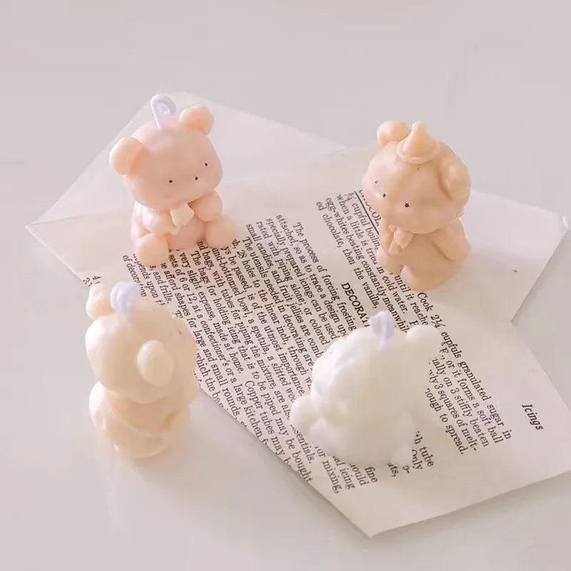 Cute Bear Candle Making Mould 3D - Your Ritual Hub 