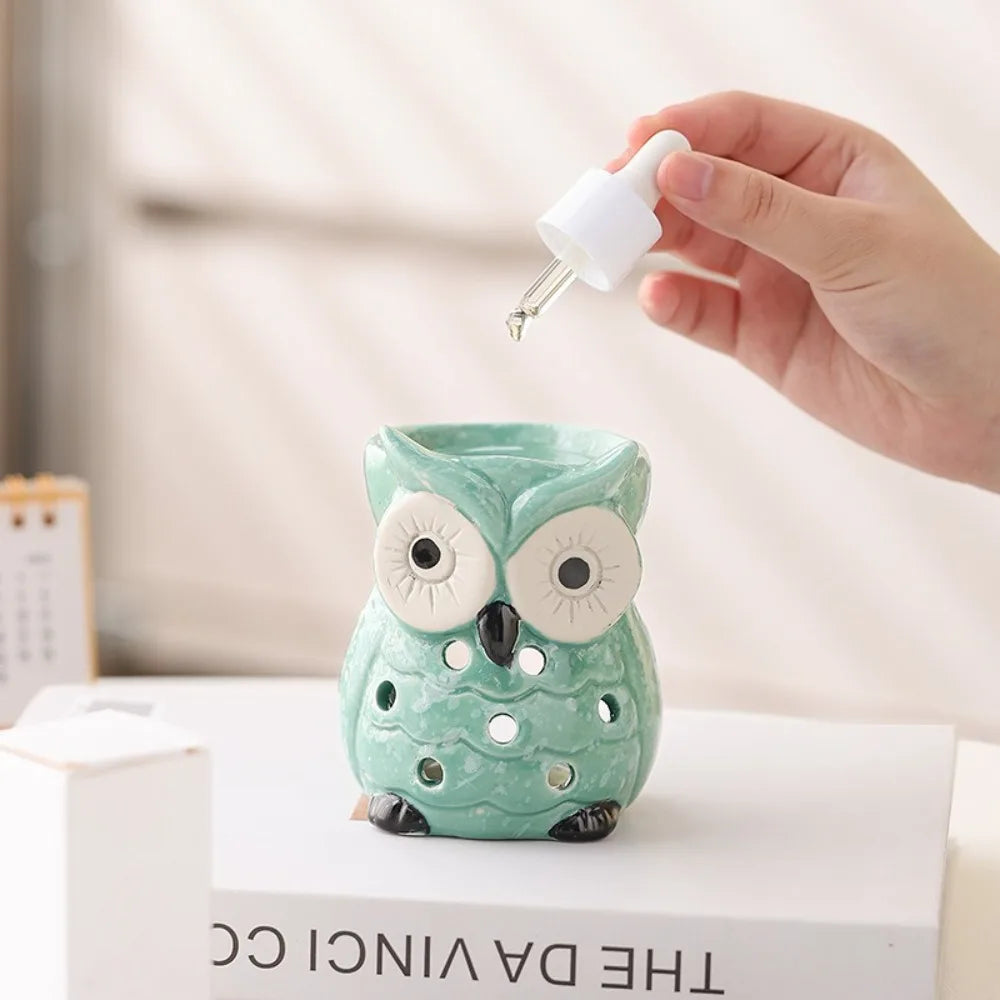 Ceramic Owl Aromatherapy Stove Eco-Friendly Heat Resistant Incense Candle - Your Ritual Hub 