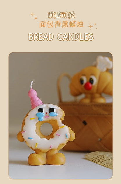 Bread-Shaped Scented Candles — Milk & Coffee Fragrance